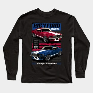 1967 Ford Mustang Fastback Long Sleeve T-Shirt